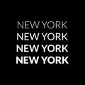 New York City typography design for T-shirt graphic. NYC tee graphic, print or label. Vector illustration Royalty Free Stock Photo